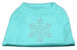 Snowflake Rhinestone Shirt  Aqua L (14)