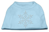 Snowflake Rhinestone Shirt  Baby Blue L (14)