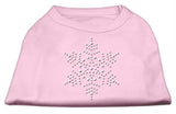 Snowflake Rhinestone Shirt  Light Pink XL (16)