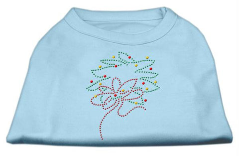 Christmas Wreath Rhinestone Shirt Baby Blue S (10)