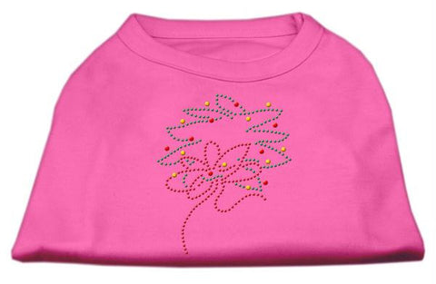 Christmas Wreath Rhinestone Shirt Bright Pink XL (16)