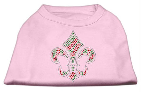 Holiday Fleur de lis Rhinestone Shirts Light Pink M (12)