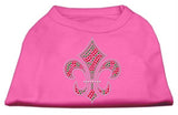 Holiday Fleur de lis Rhinestone Shirts Bright Pink S (10)