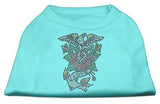 Eagle Rose Nailhead Shirts Aqua L (14)