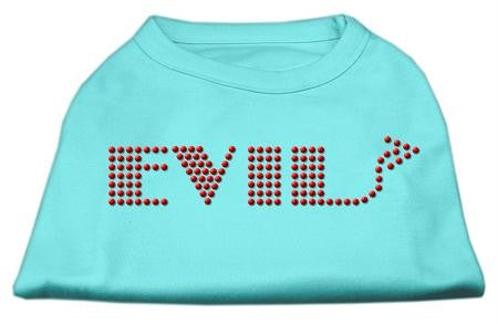 Evil Rhinestone Shirts Aqua L (14)