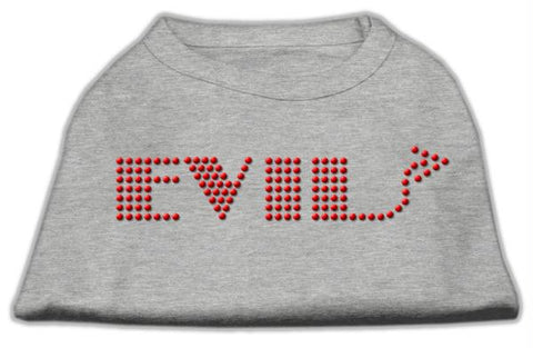 Evil Rhinestone Shirts Grey M (12)