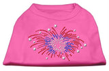 Fireworks Rhinestone Shirt Bright Pink S (10)