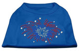 Fireworks Rhinestone Shirt Blue XS (8)