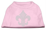 Silver Fleur de lis Rhinestone Shirts Light Pink M (12)