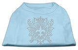 Rhinestone Fleur De Lis Shield Shirts Baby Blue M (12)