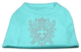 Rhinestone Fleur De Lis Shield Shirts Aqua S (10)