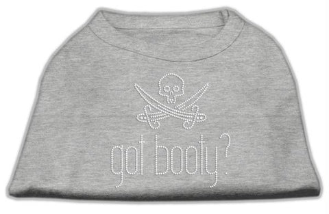 Got Booty? Rhinestone Shirts Grey L (14)