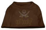 Got Booty? Rhinestone Shirts Brown Med (12)