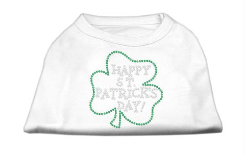 Happy St. Patrick's Day Rhinestone Shirts White M (12)