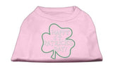 Happy St. Patrick's Day Rhinestone Shirts Light Pink XL (16)