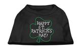 Happy St. Patrick's Day Rhinestone Shirts Black XS (8)