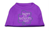 Happy St. Patrick's Day Rhinestone Shirts Purple XS (8)