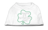 Happy St. Patrick's Day Rhinestone Shirts White XS (8)