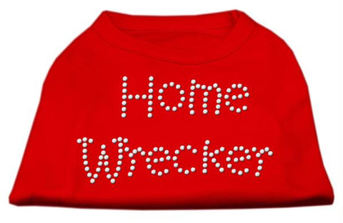 Home Wrecker Rhinestone Shirts Red XS (8)