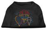 Hot Air Balloon Rhinestone Shirts Black M (12)