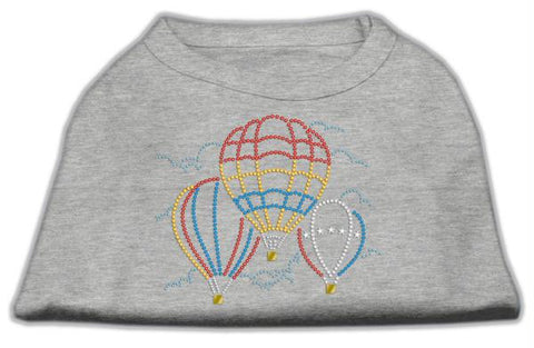 Hot Air Balloon Rhinestone Shirts Grey S (10)