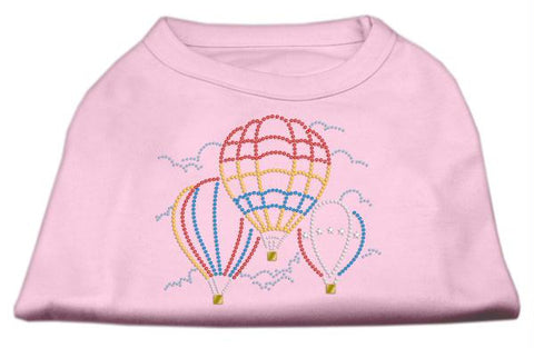 Hot Air Balloon Rhinestone Shirts Light Pink S (10)