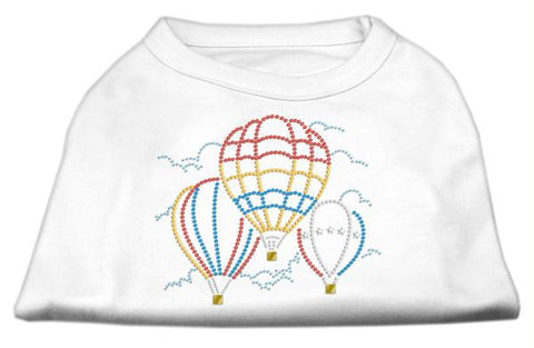 Hot Air Balloon Rhinestone Shirts White S (10)