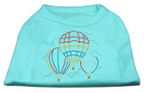 Hot Air Balloon Rhinestone Shirts Aqua XS (8)