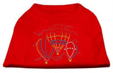 Hot Air Balloon Rhinestone Shirts Red XS (8)