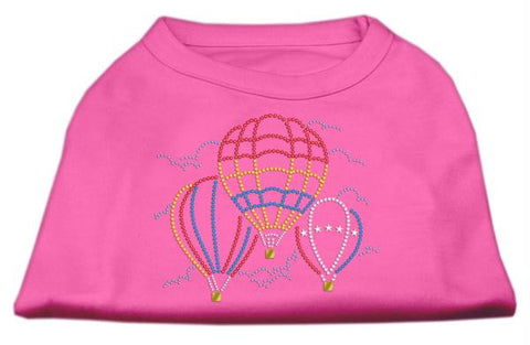 Hot Air Balloon Rhinestone Shirts Bright Pink XXL (18)