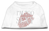 I'm Too Sexy Rhinestone Shirts White L (14)