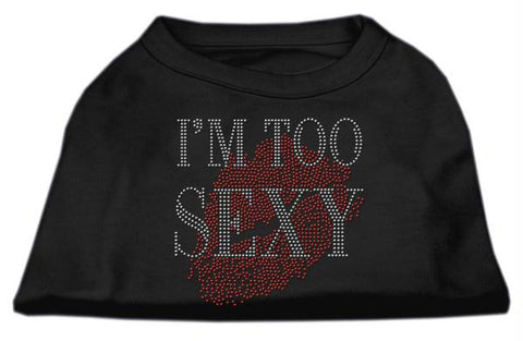 I'm Too Sexy Rhinestone Shirts Black M (12)