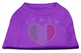 Italy Rhinestone Shirts Purple L (14)