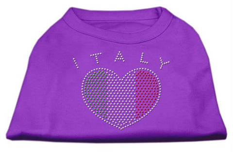 Italy Rhinestone Shirts Purple XL (16)