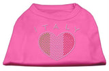 Italy Rhinestone Shirts Bright Pink XXL (18)