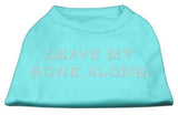 Leave My Bone Alone! Rhinestone Shirts Aqua L (14)