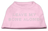 Leave My Bone Alone! Rhinestone Shirts Light Pink XXL (18)