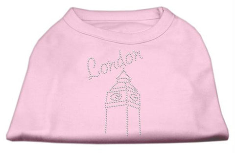 London Rhinestone Shirts Light Pink L (14)