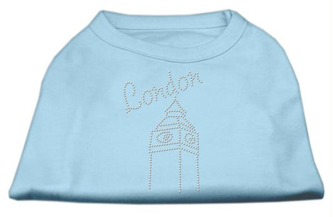 London Rhinestone Shirts Baby Blue S (10)