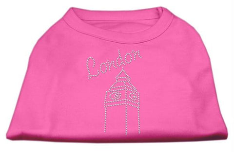 London Rhinestone Shirts Bright Pink XS (8)