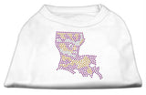 Louisiana Rhinestone Shirts White L (14)