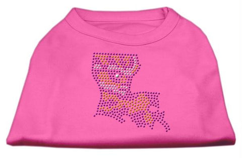 Louisiana Rhinestone Shirts Bright Pink XXL (18)