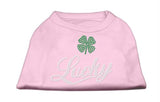 Lucky Rhinestone Shirts Light Pink M (12)