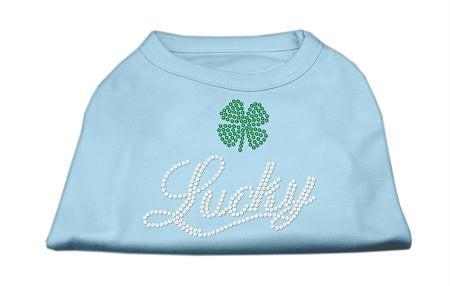 Lucky Rhinestone Shirts Baby Blue S (10)