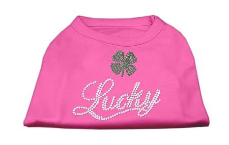 Lucky Rhinestone Shirts Bright Pink XL (16)