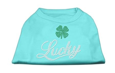 Lucky Rhinestone Shirts Aqua XS (8)