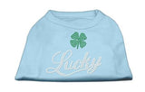 Lucky Rhinestone Shirts Baby Blue XS (8)