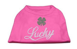 Lucky Rhinestone Shirts Bright Pink XS (8)