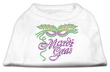 Mardi Gras Rhinestud Shirt White M (12)