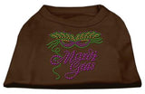 Mardi Gras Rhinestud Shirt Brown Sm (10)